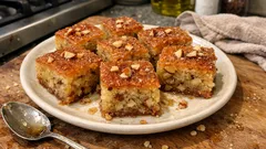 Παραδοσιακή αμυγδαλόπιτα Κεφαλονιάς: αφράτη με μαρέγκα και σωστό σιρόπιασμα