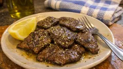 Συκώτι στο φούρνο με ρίγανη και λεμόνι — τρυφερό, ζουμερό και έτοιμο σε 10 λεπτά