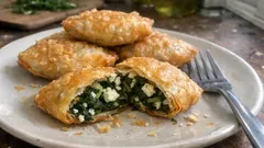Τσαΐτια Λακωνίας: τραγανά τηγανητά πιτάκια με χόρτα και κατσικίσιο τυρί