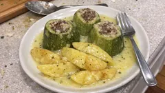 Κολοκυθάκια γεμιστά κατσαρόλας με αυγολέμονο — ζουμερά και πάντα πετυχημένα