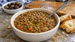 Φακές σύβραση όπως στη Μάνη: χυλωμένες, αρωματικές και δεμένες στην κατσαρόλα