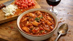 Σουπιές κρασάτες στην κατσαρόλα: τρυφερές και με σάλτσα που μελώνει