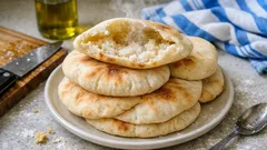 Αραβική πίτα στο τηγάνι: μαλακή, που φουσκώνει και γίνεται σε 1–2 λεπτά