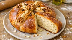 Χριστόψωμο αφράτο και αρωματικό: βήμα-βήμα για σταθερό φούσκωμα και όμορφο στόλισμα