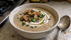 Νηστίσιμη μανιταρόσουπα βελούδινη: πώς δένει χωρίς κρέμα γάλακτος