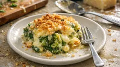 Μπρόκολο ογκρατέν στον φούρνο με κρέμα και τυριά – ροδίζει τέλεια από πάνω