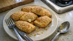 Νηστίσιμα τυροπιτάκια με φυτικά τυριά: αφράτα, με ζύμη που δεν κολλάει και πολύ σουσάμι