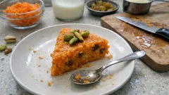 Χαλβάς καρότου με κρέμα καρύδας και σταφίδες: νηστίσιμος και πολύ αρωματικός