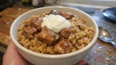 Χοιρινό με πλιγούρι από την Κω: ζουμερό κατσαρόλας με κύμινο, βήμα βήμα