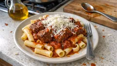 Μοσχάρι κοκκινιστό που λιώνει στην κατσαρόλα – μελωμένη σάλτσα για μακαρόνια