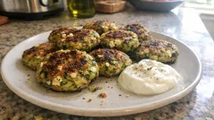 Κολοκυθοκεφτέδες φούρνου με φέτα: αφράτοι, ζουμεροί και χωρίς τηγάνι