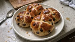 Σταφιδόψωμα αφράτα με πορτοκάλι και μπαχαρικά – ιδανικά για το πασχαλινό τραπέζι