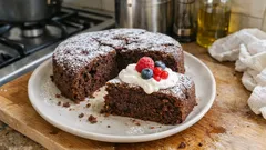 Κέικ κάστανο-σοκολάτα χωρίς γλουτένη: αφράτο με μαρέγκα και άρωμα πορτοκαλιού