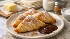 Μπουγάτσα με σφολιάτα σε 2 υλικά – τραγανή, ζεστή και έτοιμη για σερβίρισμα