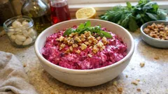 Παντζαροσαλάτα με γιαούρτι και καρύδια: δροσερή, κρεμώδης και πάντα πετυχημένη